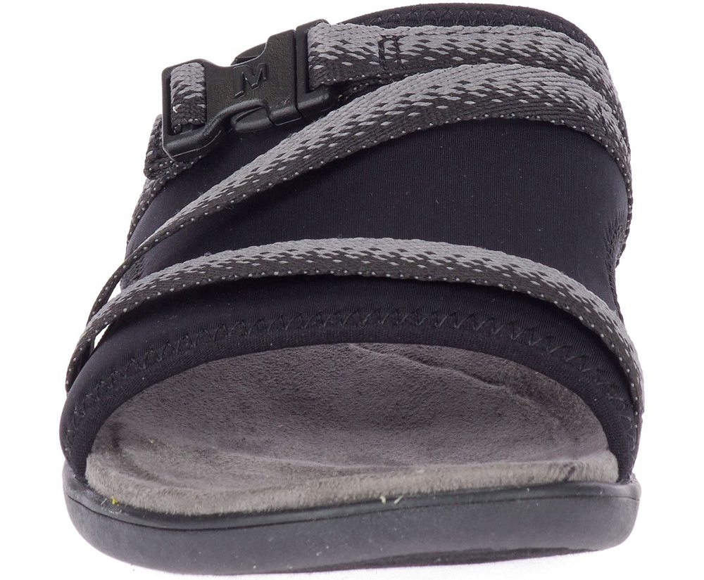Merrell Sandaler Dame - District Muri Slide - Sort/Grå - JEB769854